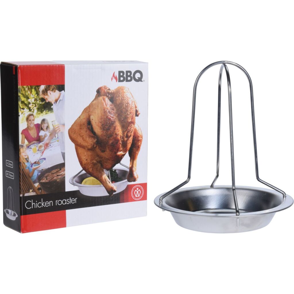 Grill de poulet BBQ en acier inoxydable