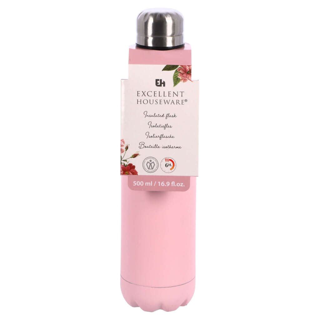 Bouteille isotherme Excellent Houseware 500ml 4 versions différentes