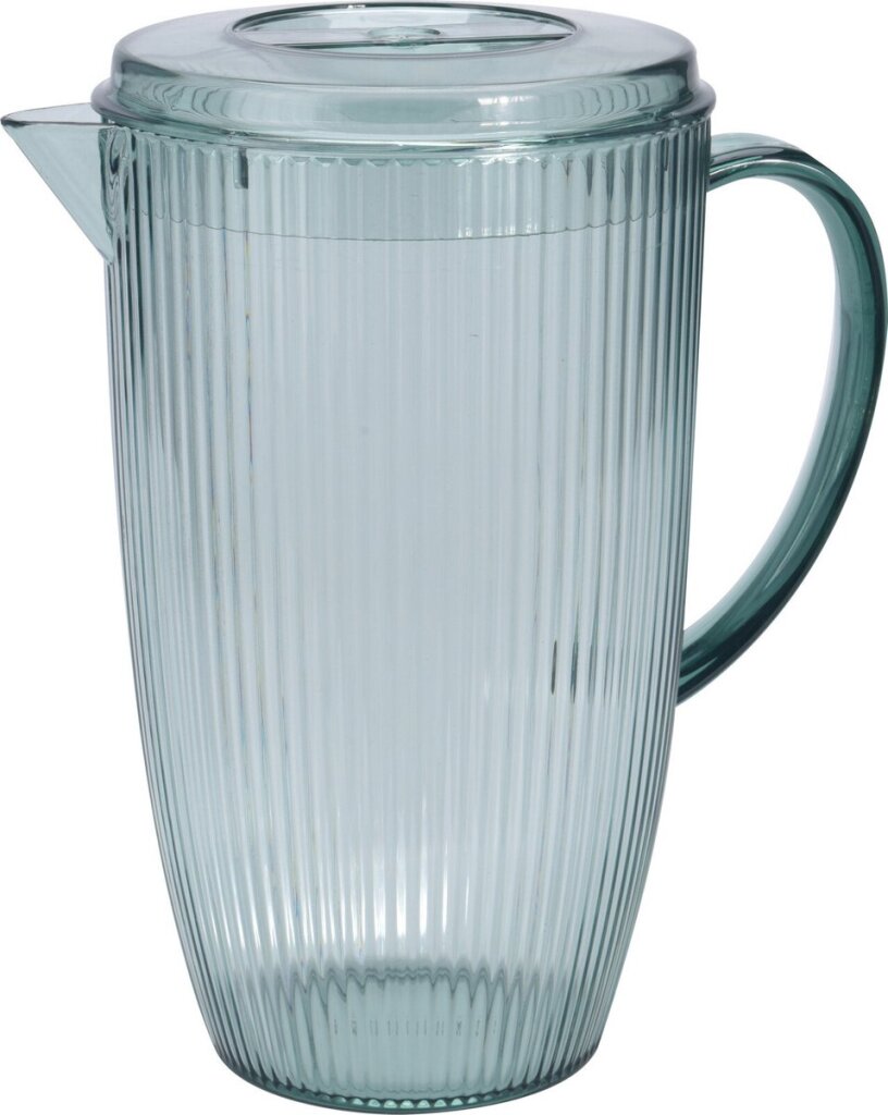 Excellente maison articles ménagers pichet à jus carafe verseuse avec couvercle 2.5l vert transparent