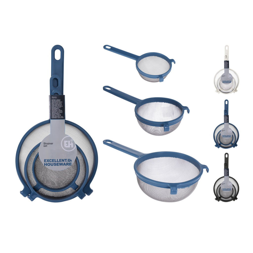 Excellent Houseware Ensemble de passoire pour articles ménagers 3 pièces