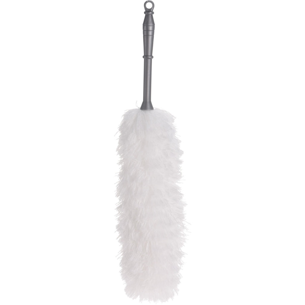 Plumeau microfibre ultra propre 56 cm blanc gris