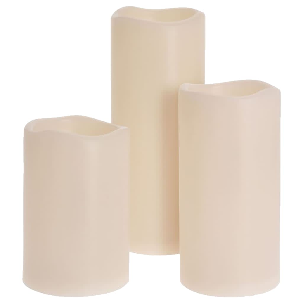 Ensemble de bougies LED Ambiance 3 pièces avec télécommande