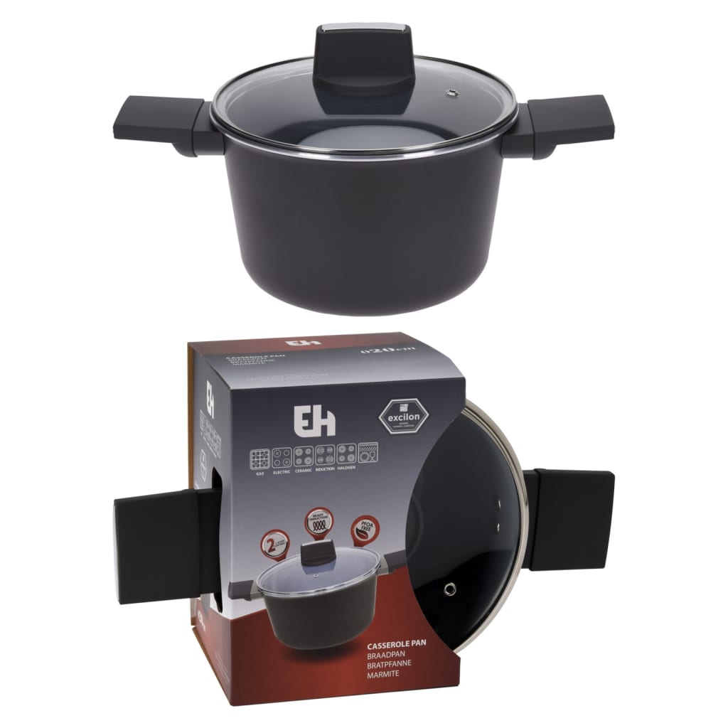 Excellent braadpan de vaisselle avec couvercle de 20 cm