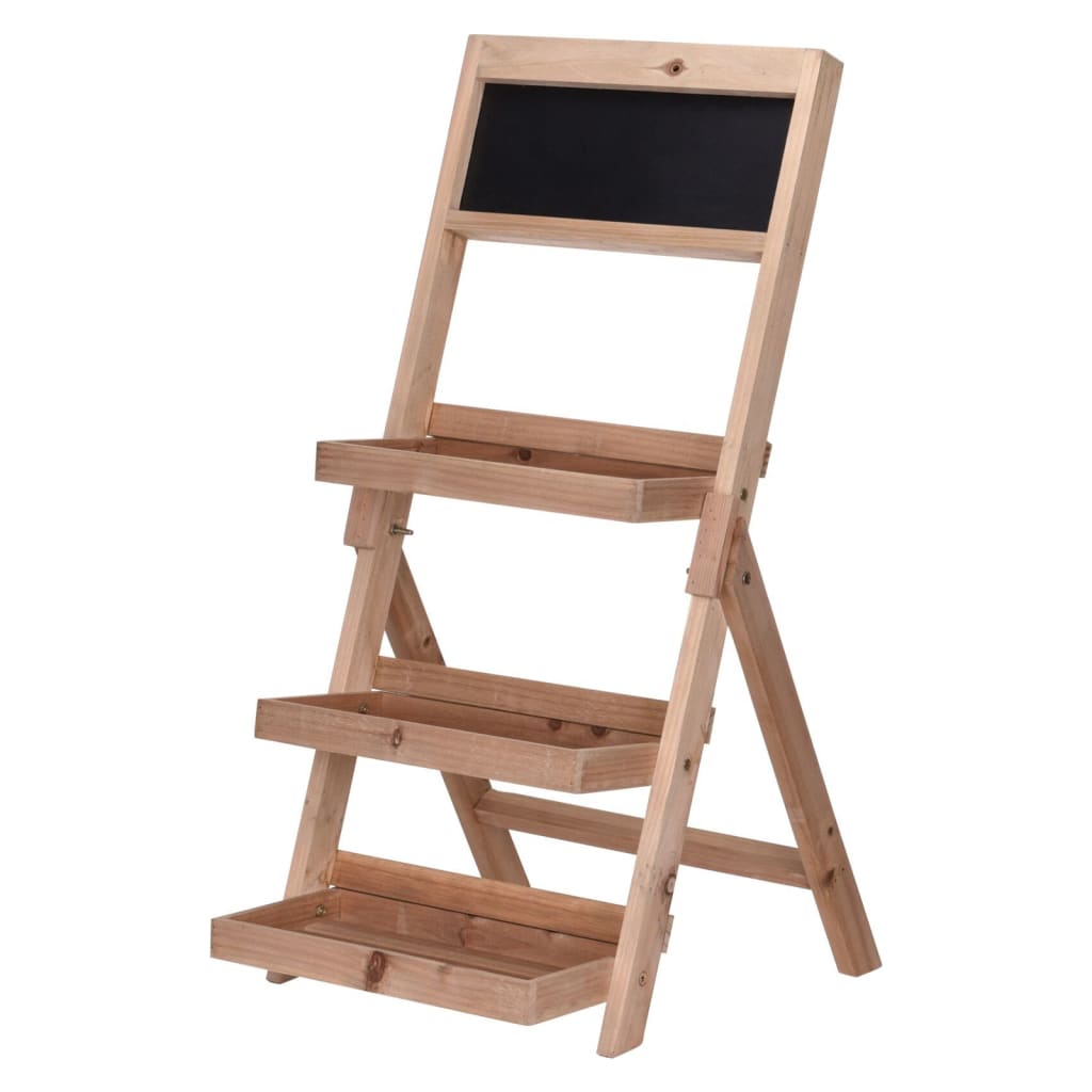 H-S Collection H S Collection Plant Rack avec 3 niveaux 39x17x76 cm Bois