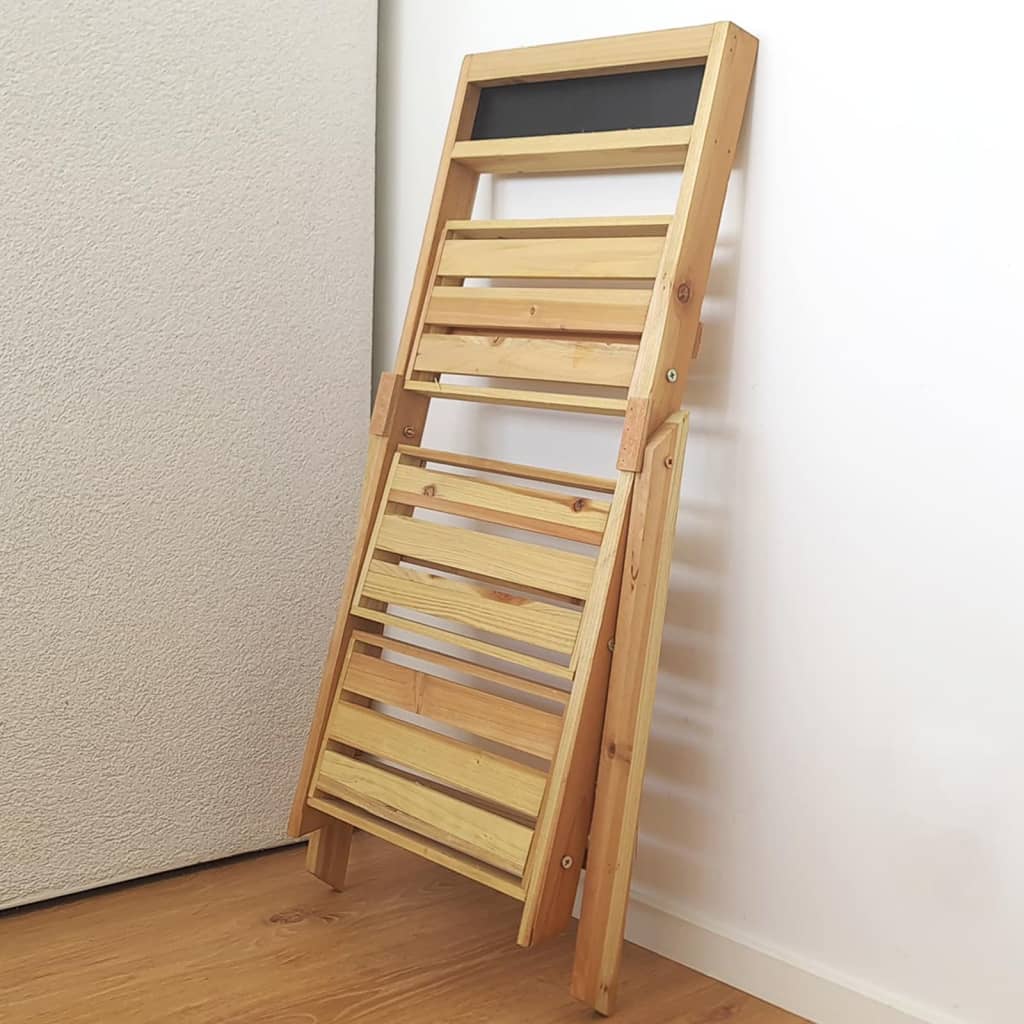 H-S Collection H S Collection Plant Rack avec 3 niveaux 39x17x76 cm Bois