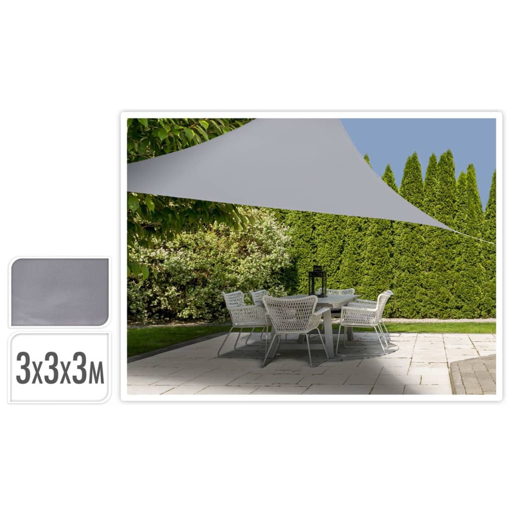 Triangle de tissu de Shade Progarden 3x3x3 m gris