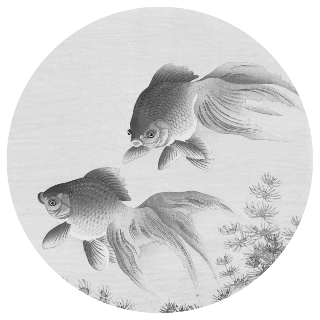 Wallart Walart Wallow Circle deux poissons rouges 142,5 cm