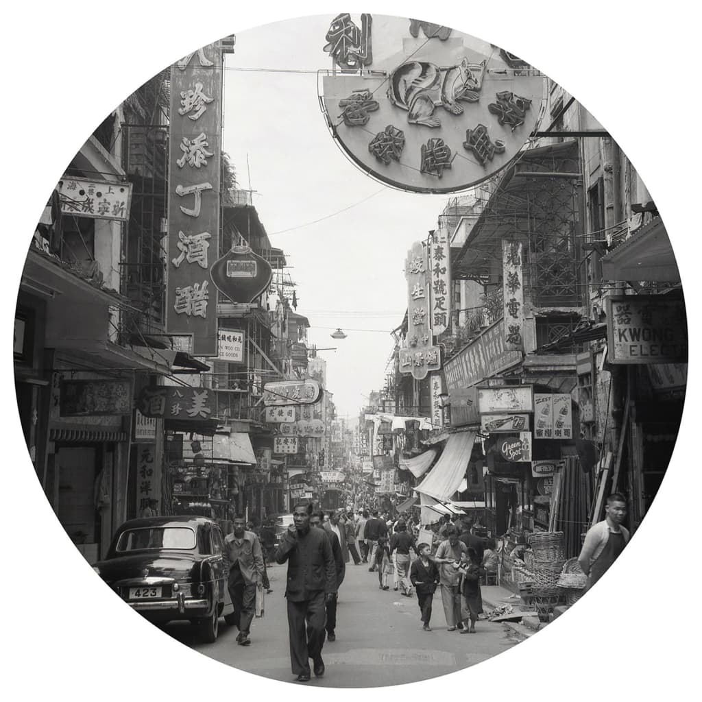 Wallart Wallart Wallow Circle Hong le vieux temps 142,5 cm