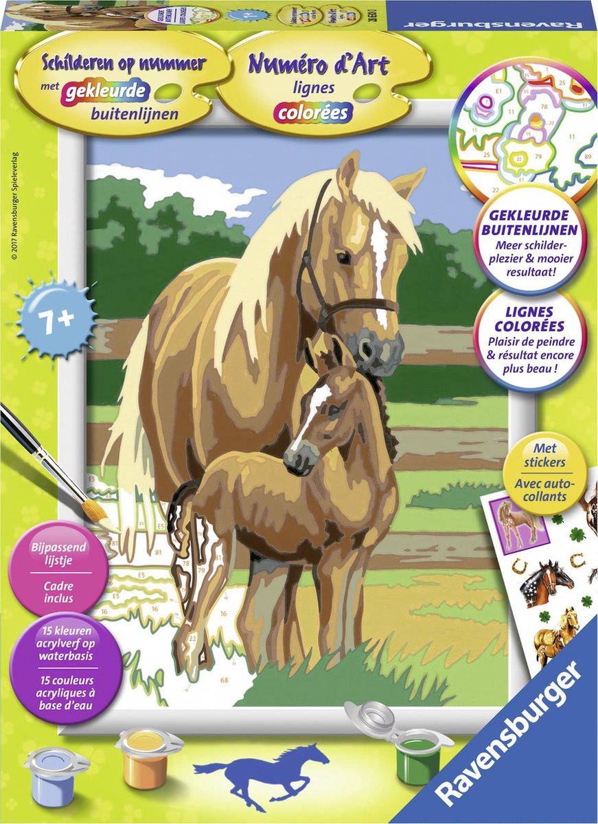Ravensburger peinture sur numéro de cheval