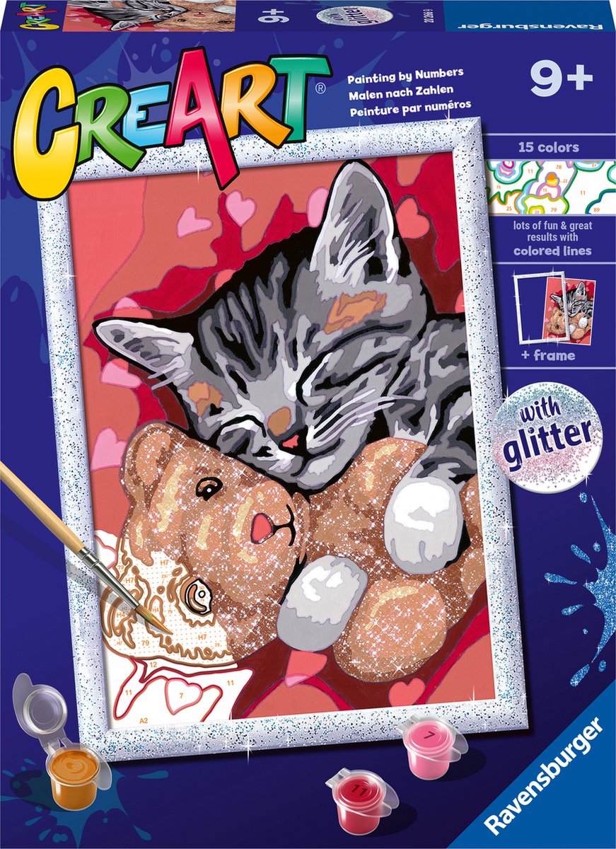 Ravensburger Creart Painting au numéro - Pacifique chaton