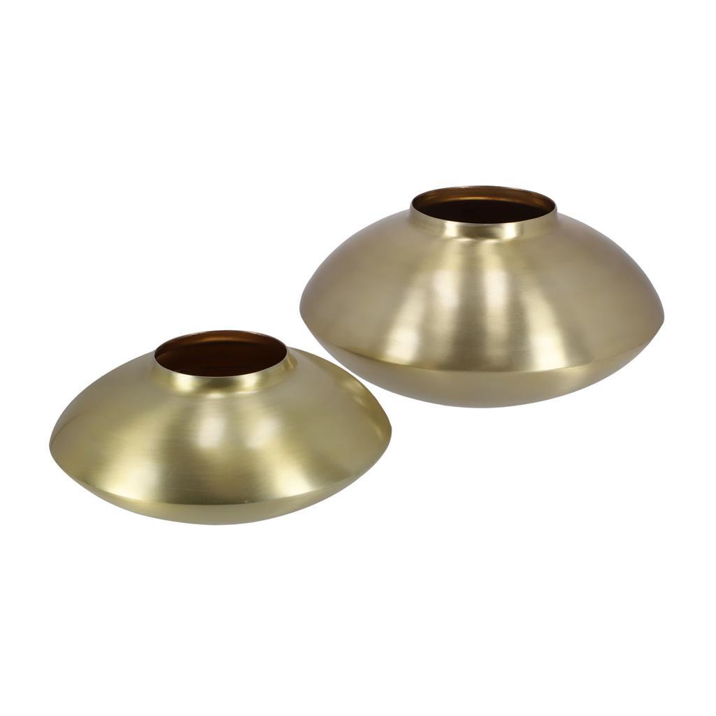 Pot rond Basic ptmd jeason 30 cm champagne