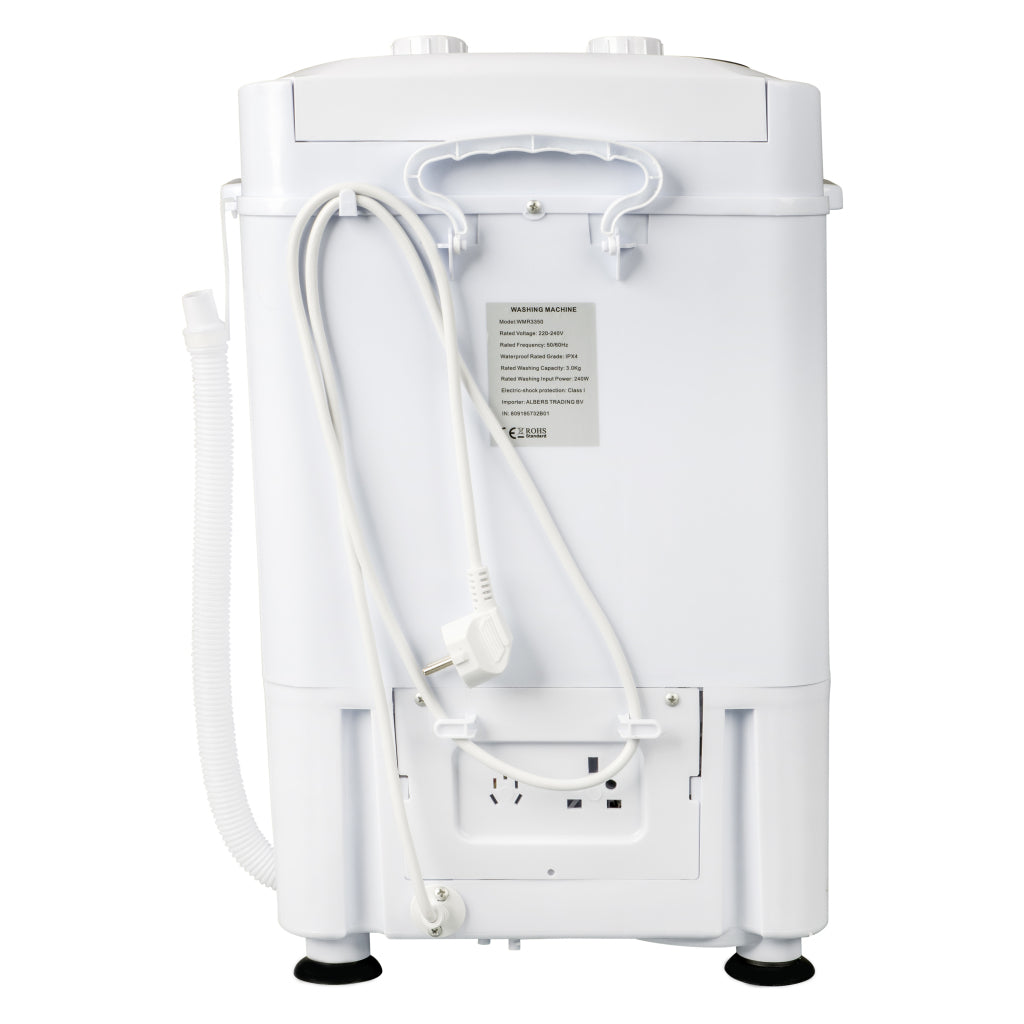 Salora wmr3350 lave-linge compact blanc noir