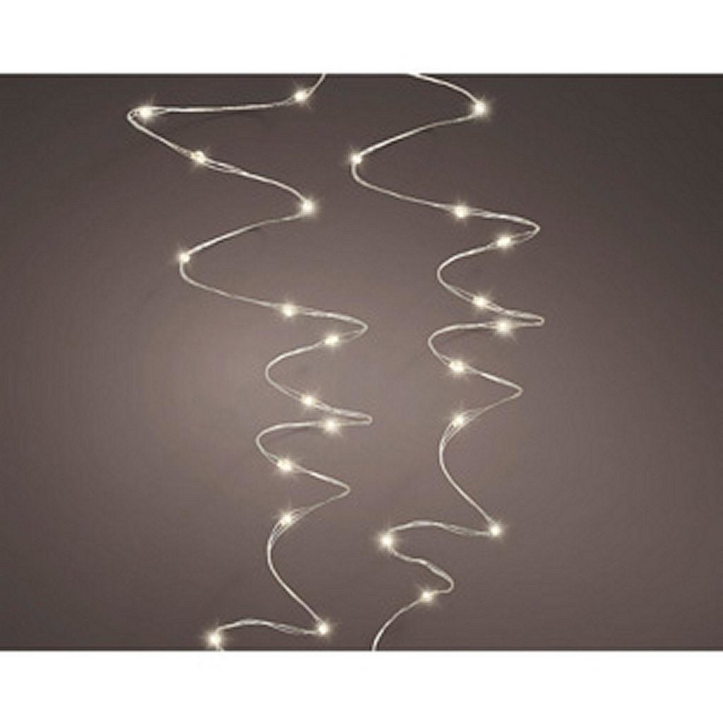 Lumineo Lumineo Micro Guirlande LED Éclairage Fil Argenté 24M 480 LED Extérieur Blanc Chaud