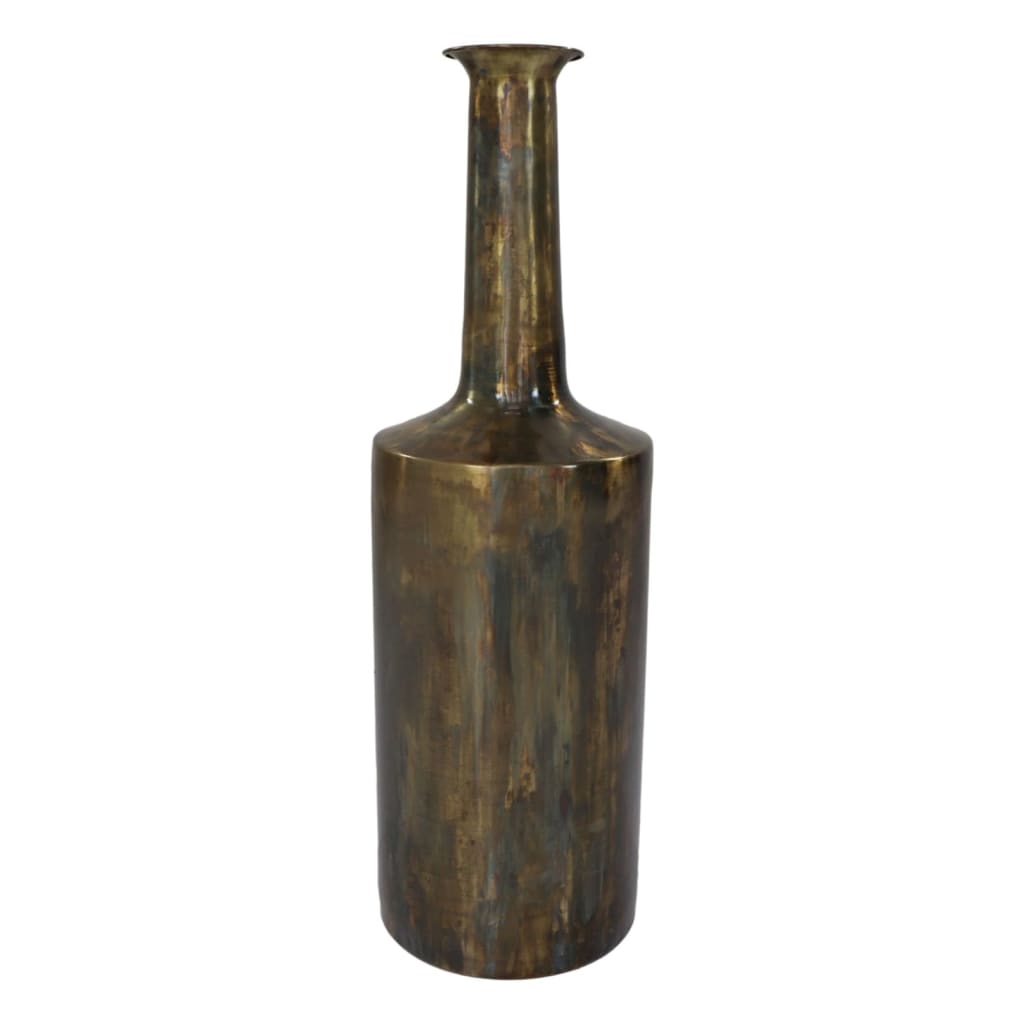 Vase de collection HSM Bergamo Groot 24 x 75 cm de couleur or