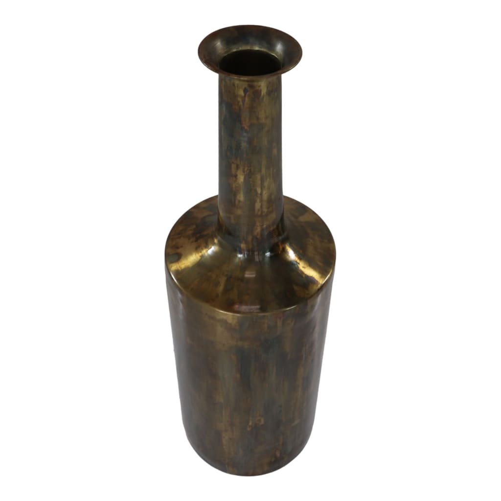 Vase de collection HSM Bergamo Groot 24 x 75 cm de couleur or