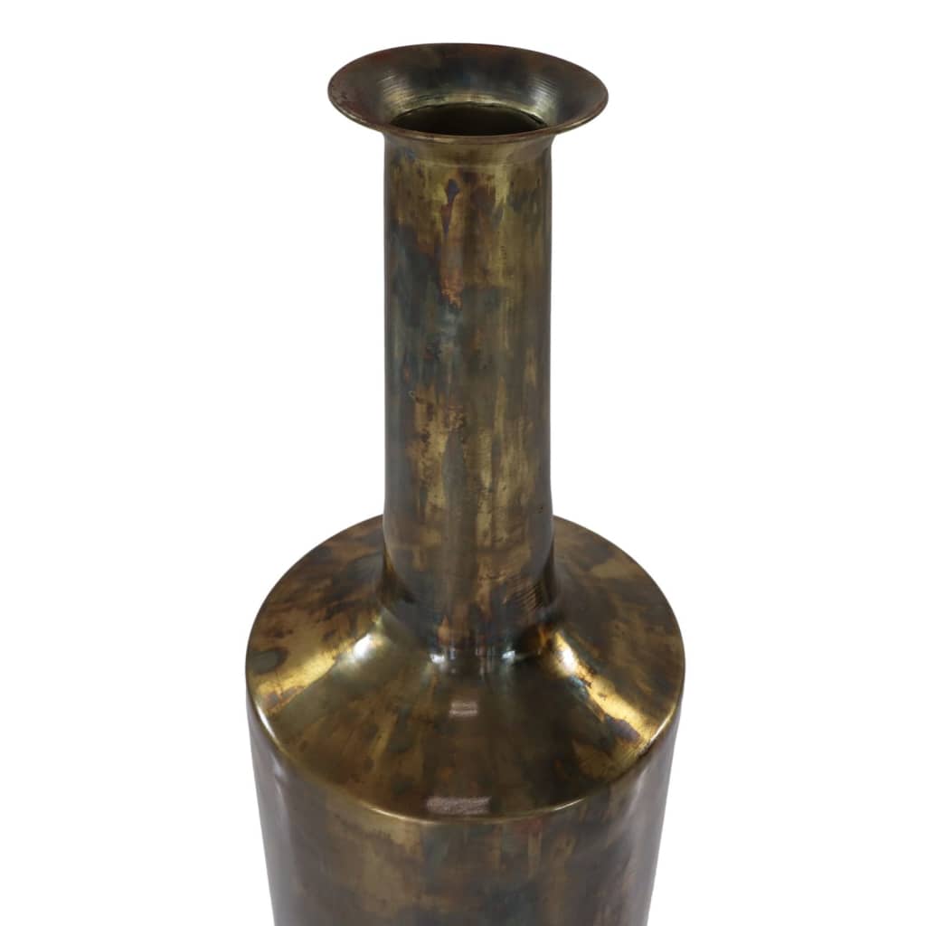 Vase de collection HSM Bergamo Groot 24 x 75 cm de couleur or