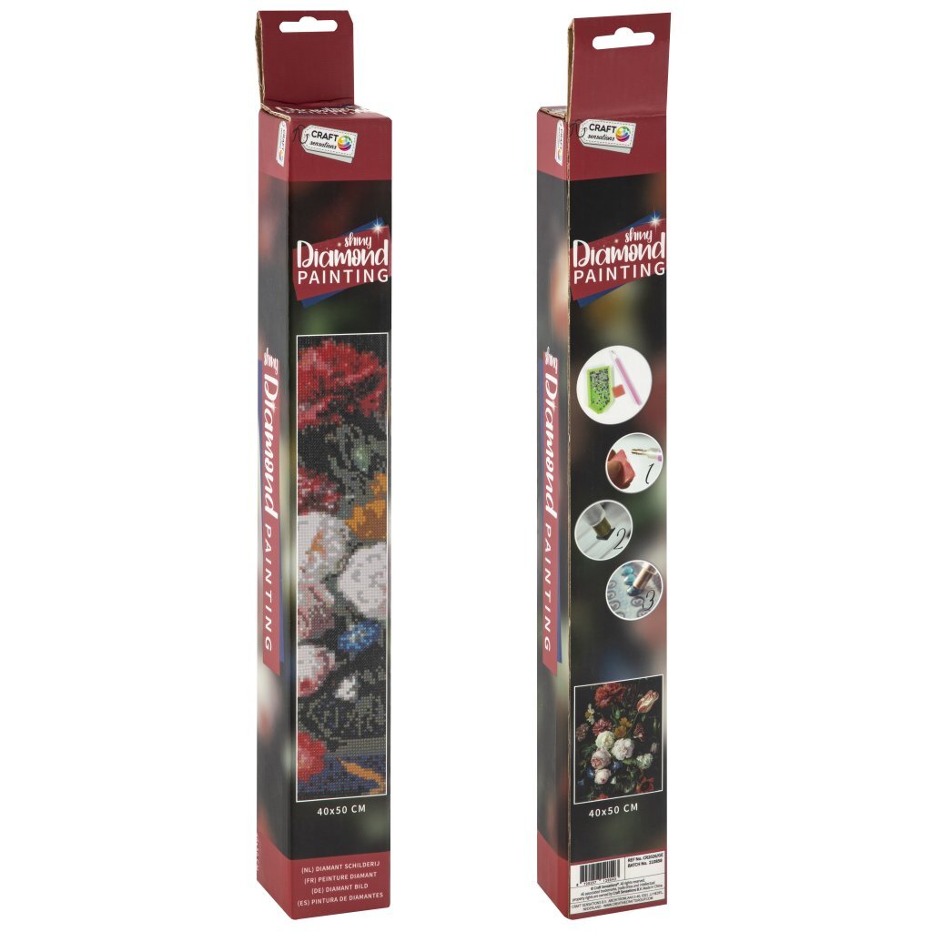 Craft sensations peinture diamant fleurs 40x50 cm
