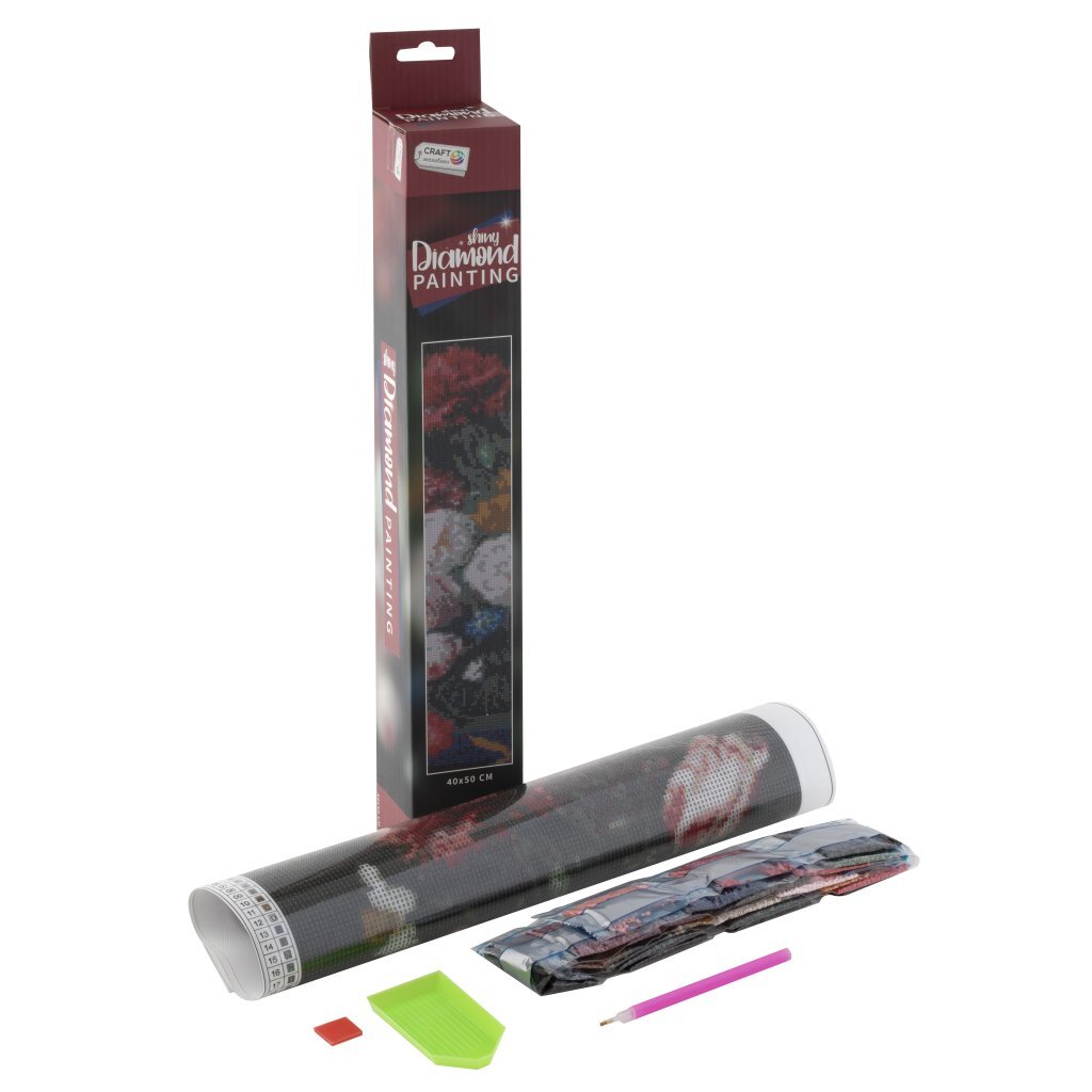Craft sensations peinture diamant fleurs 40x50 cm