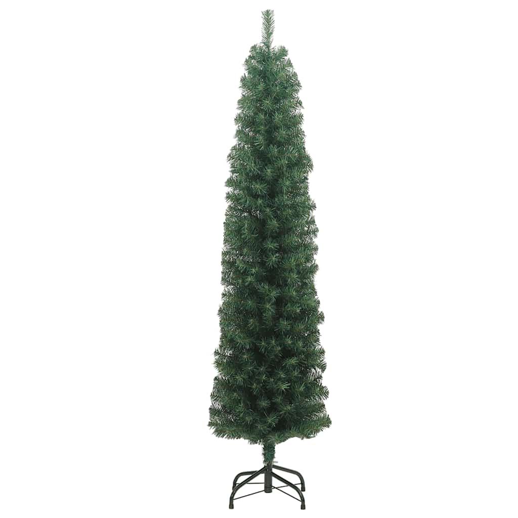Vidaxx sapin de Noël artificiel avec standard étroit 210 cm PVC vert