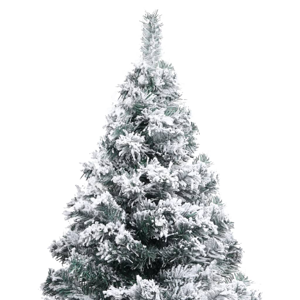 Vidaxl kunstkerstboom avec neige de 150 cm vert