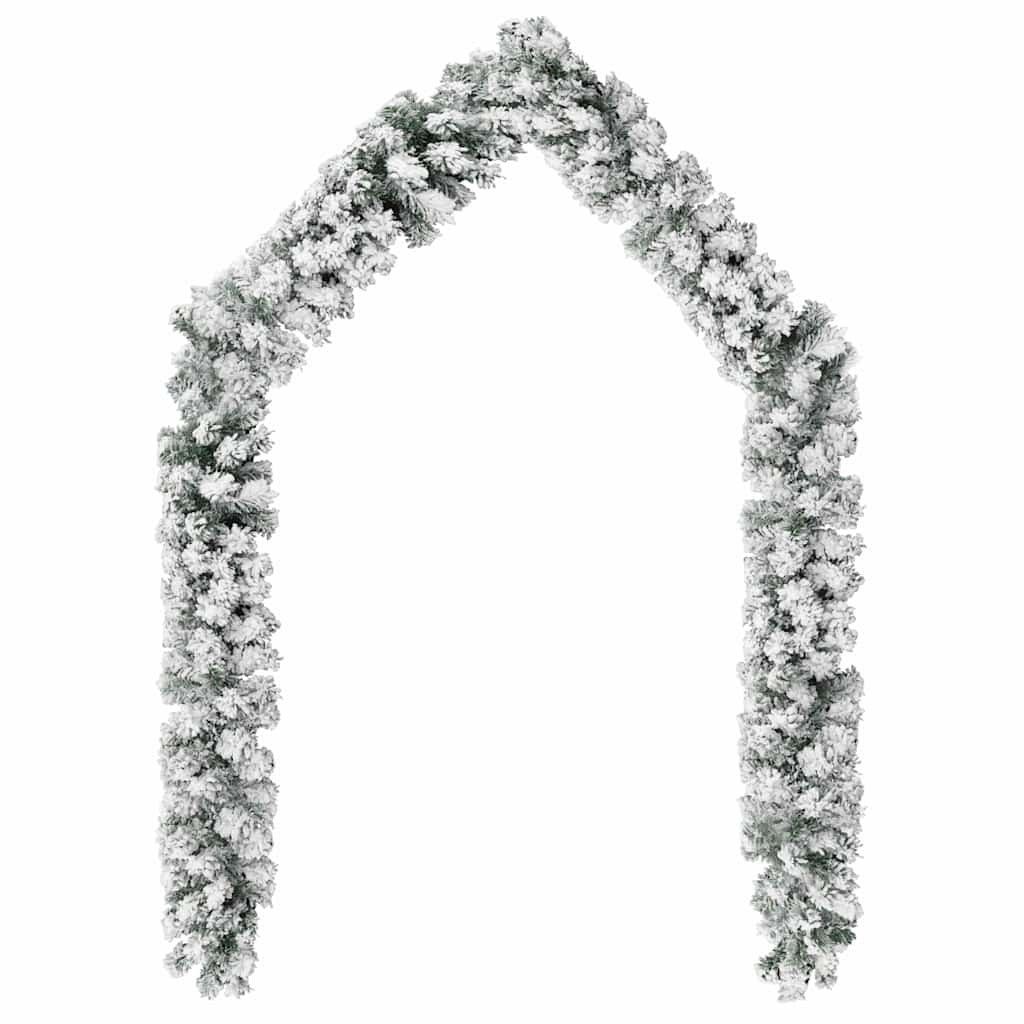 Vidaxx guirlande de Noël avec neige 20 m PVC vert