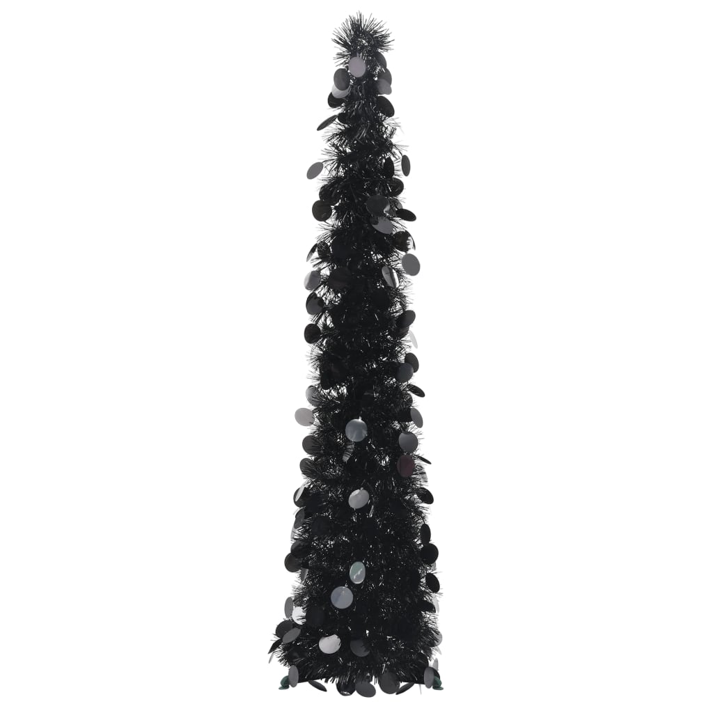 Vidaxl kunstkerstboom pop-up 120 cm pap noir