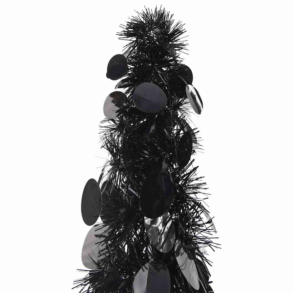 VidaXL sapin de Noël artificiel pop-up 120 cm capuchon noir
