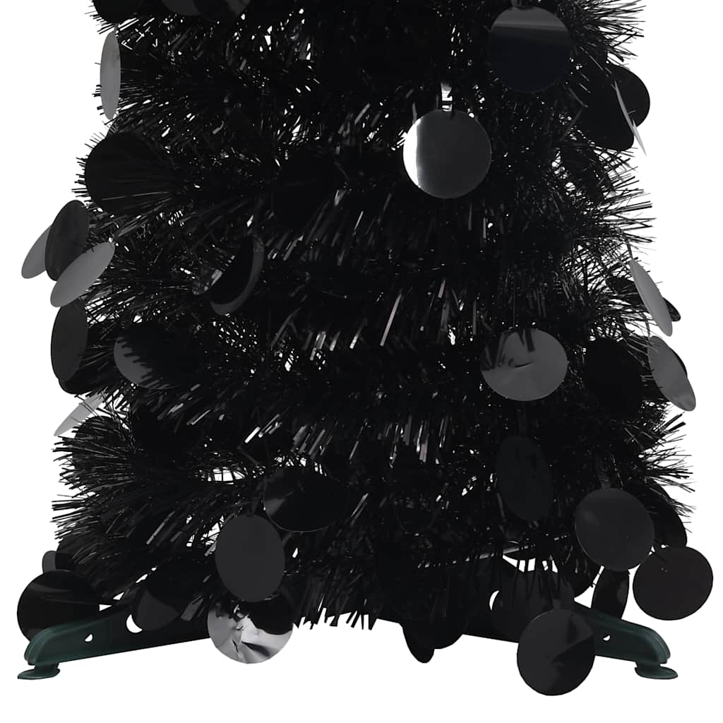 VidaXL sapin de Noël artificiel pop-up 120 cm capuchon noir