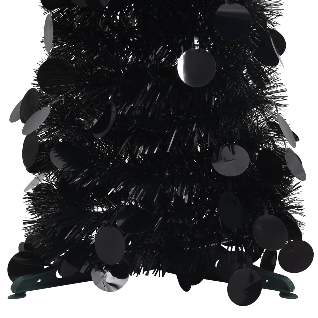Vidaxl kunstkerstboom pop-up 150 cm pap noir