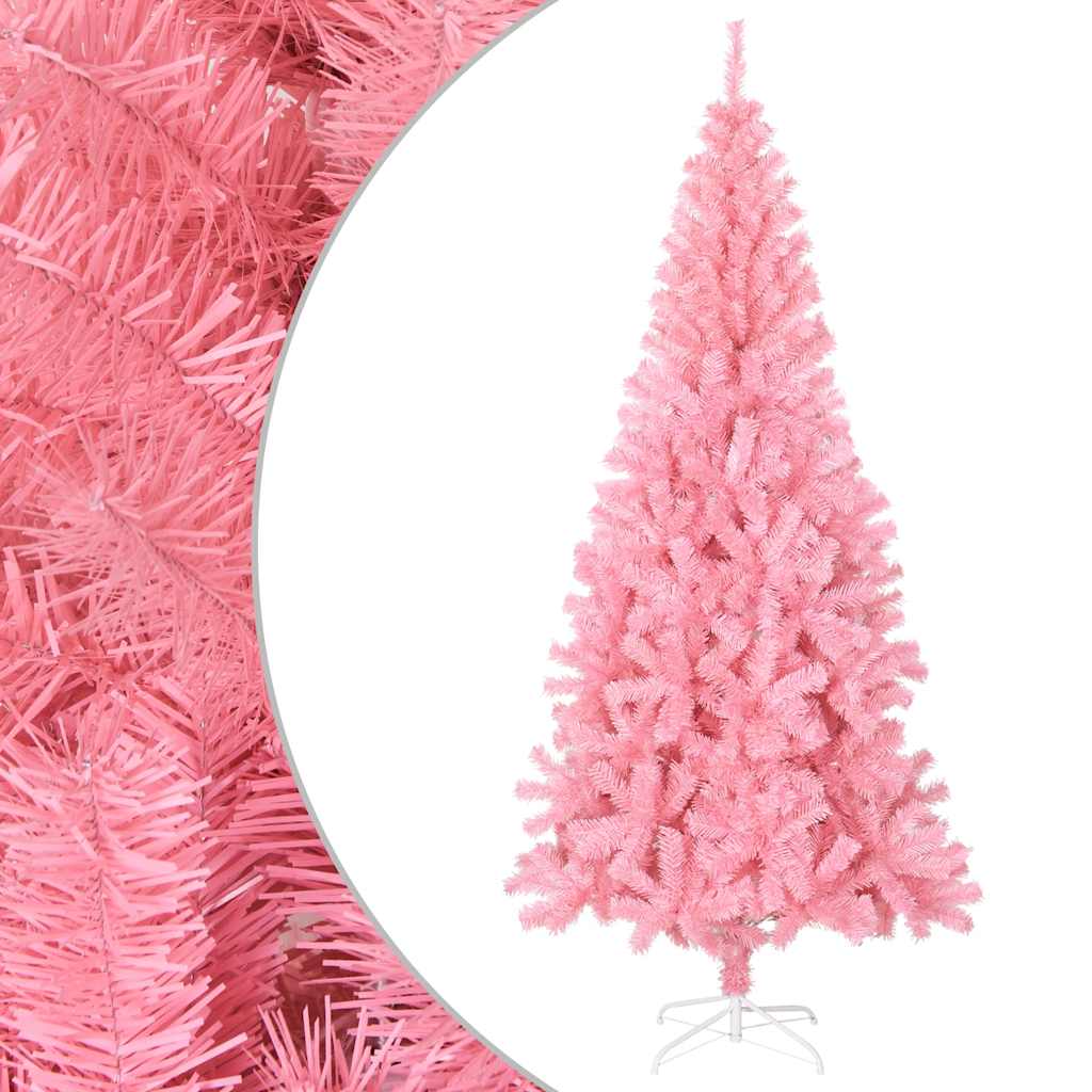 Vidaxl Kunstkerstboom avec un rose PVC de 210 cm standard