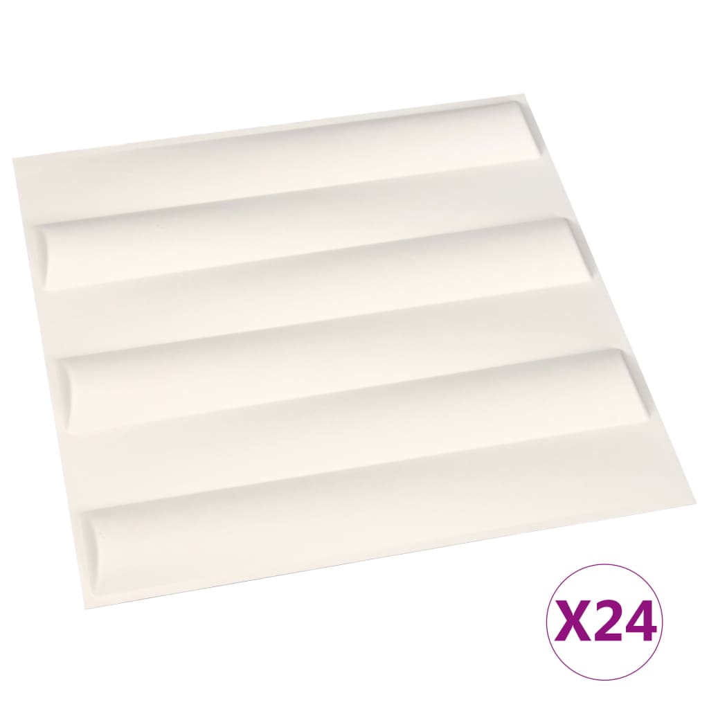 Panneaux muraux Vidaxxl 24 pcs 3d 6 m² 0,5x0,5 m