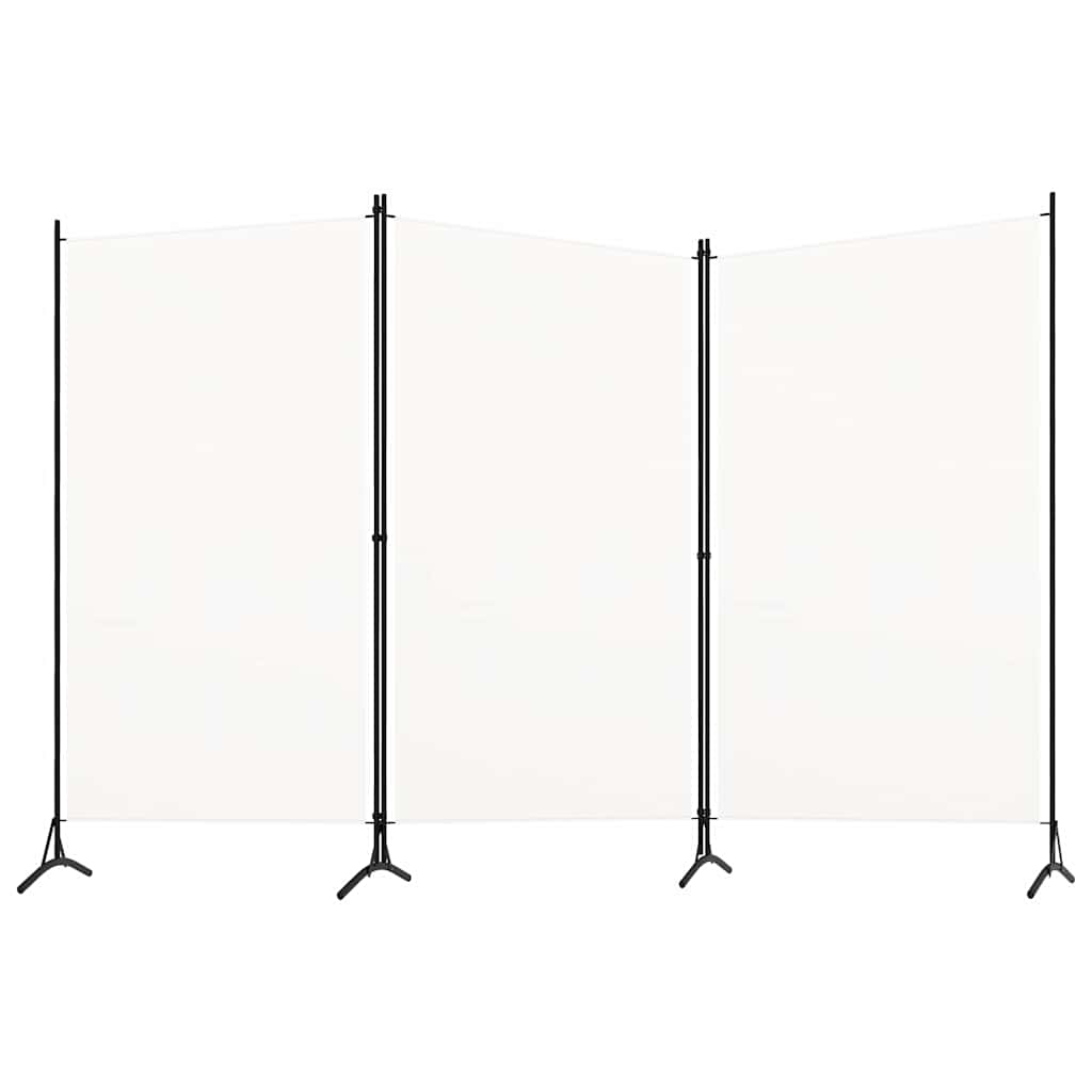 Vidaxl kamerscherm met 3 panelen 260x180 cm stof wit