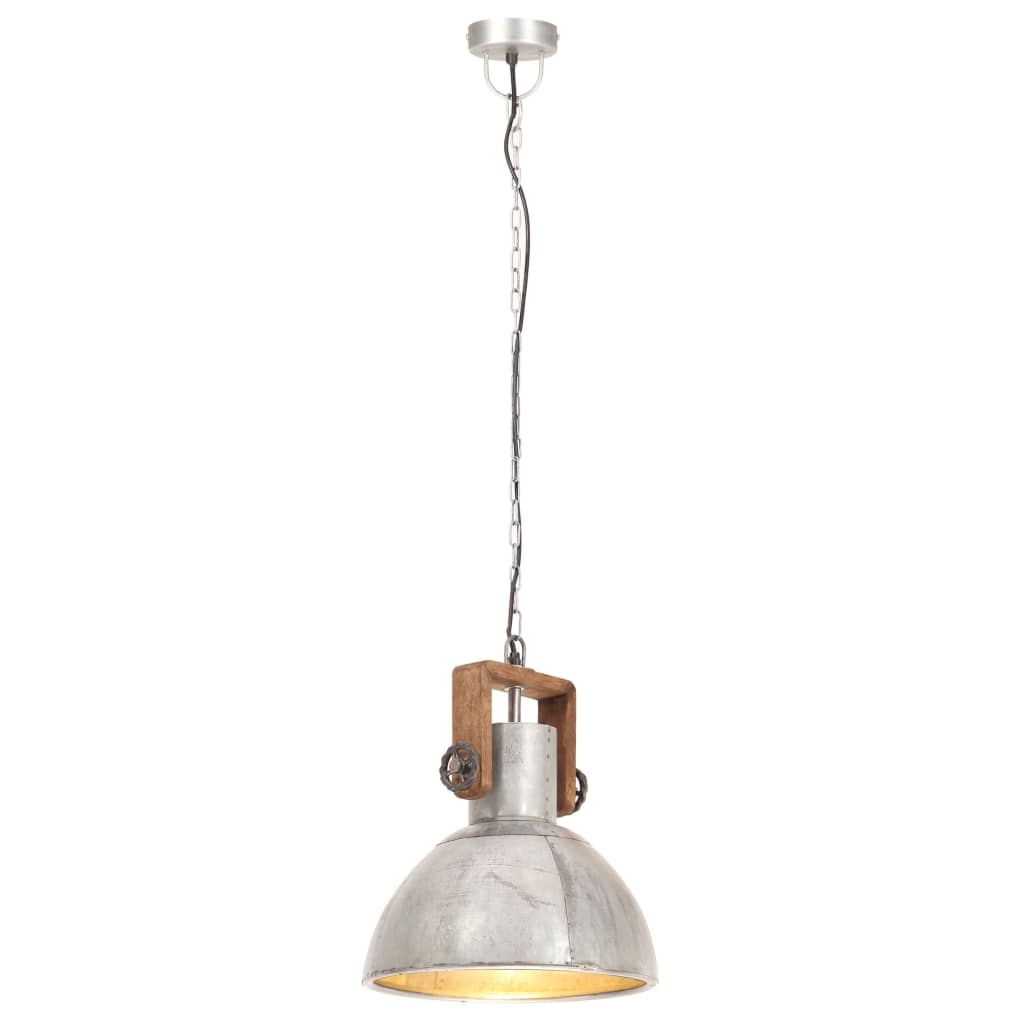Vidaxx lampe suspendue industrielle ronde 25 w e27 30 cm couleur argent