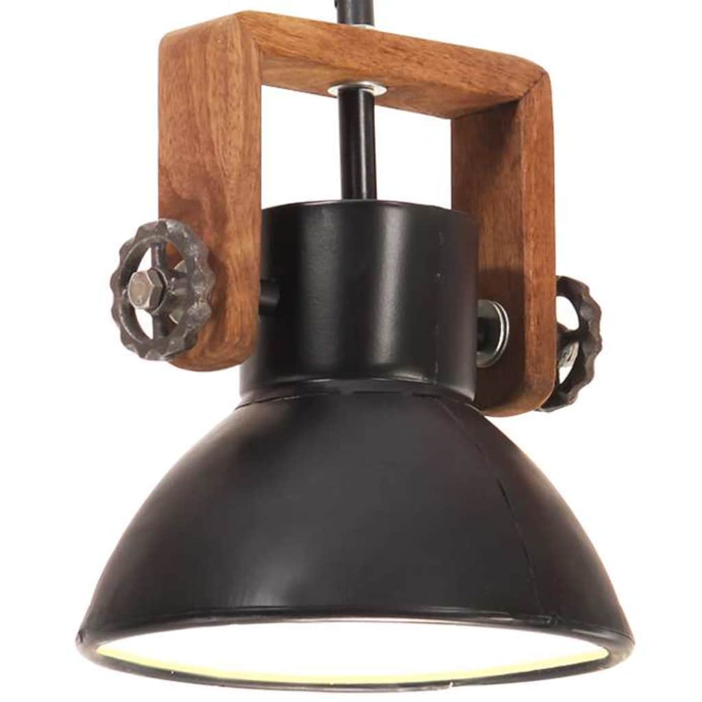 VidaXL lampe suspendue industrielle ronde 25 w e27 19 cm noir