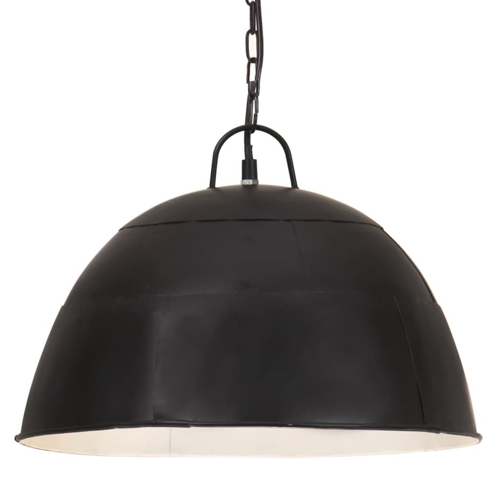 Vidaxx lampe suspendue industrielle vintage ronde 25 w e27 41 cm noir