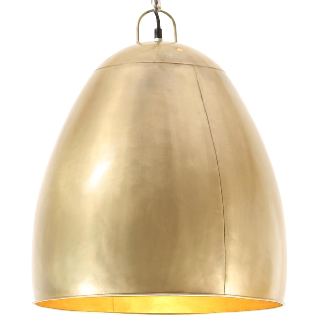 Vidaxx lampe à suspension industrielle ronde 25 w e27 42 cm couleur laiton