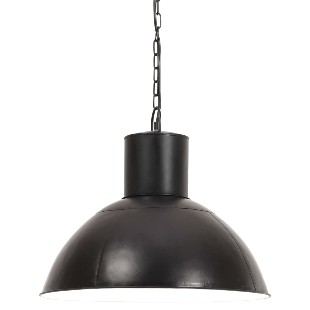 VidaXL lampe suspendue ronde 25 w e27 48 cm noir