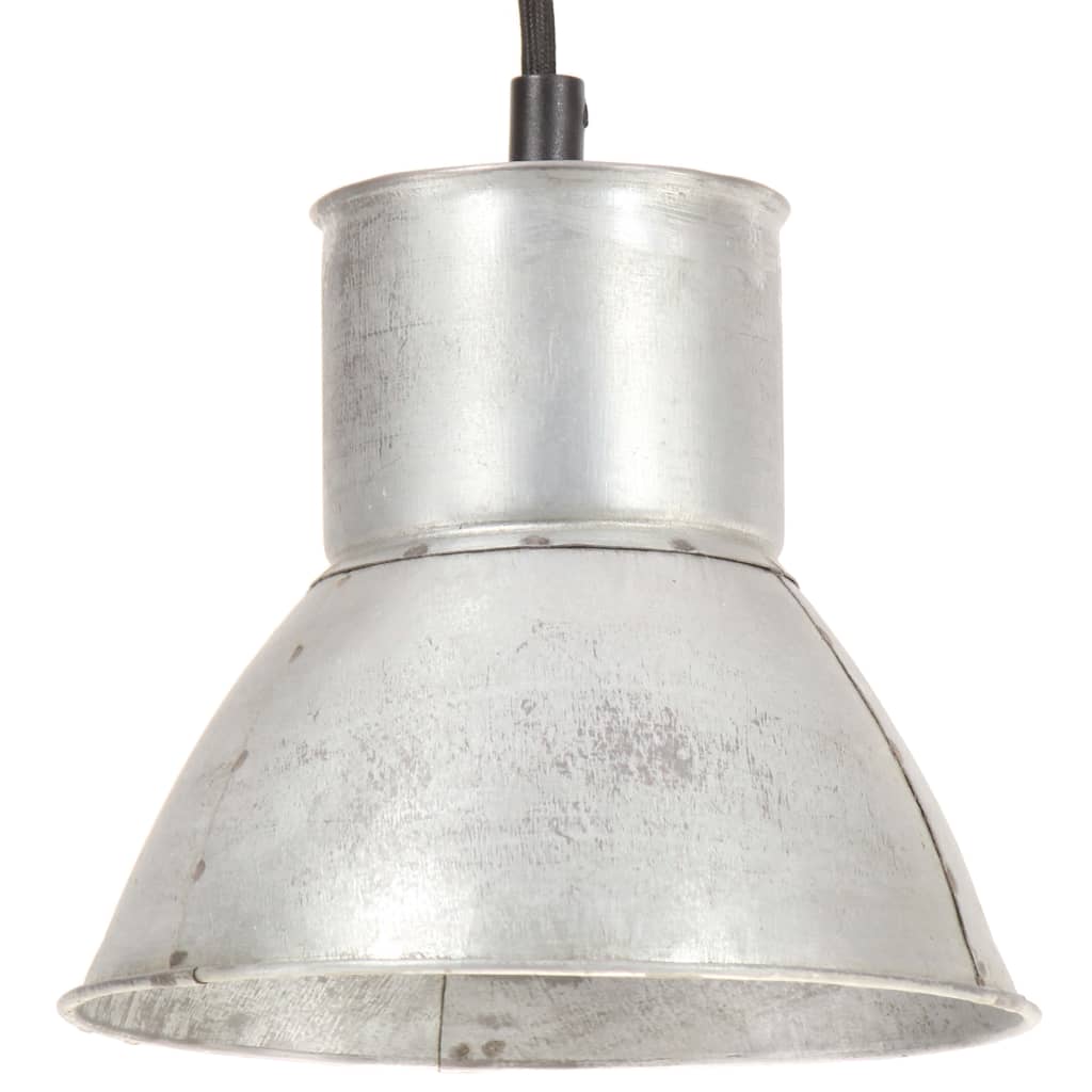VidaXL lampe suspendue ronde 25 w e27 17 cm couleur argent