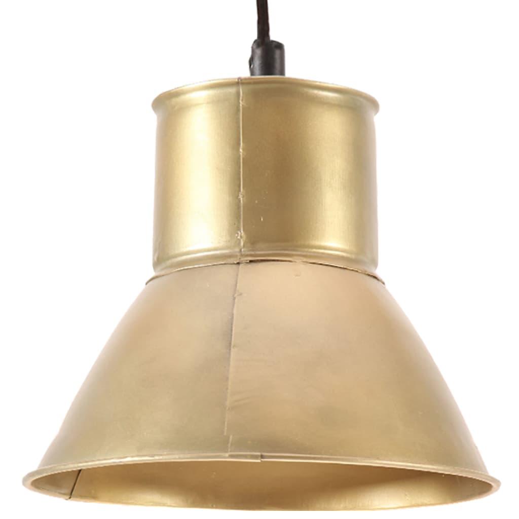 VidaXL lampe suspendue ronde 25 w e27 17 cm couleur laiton