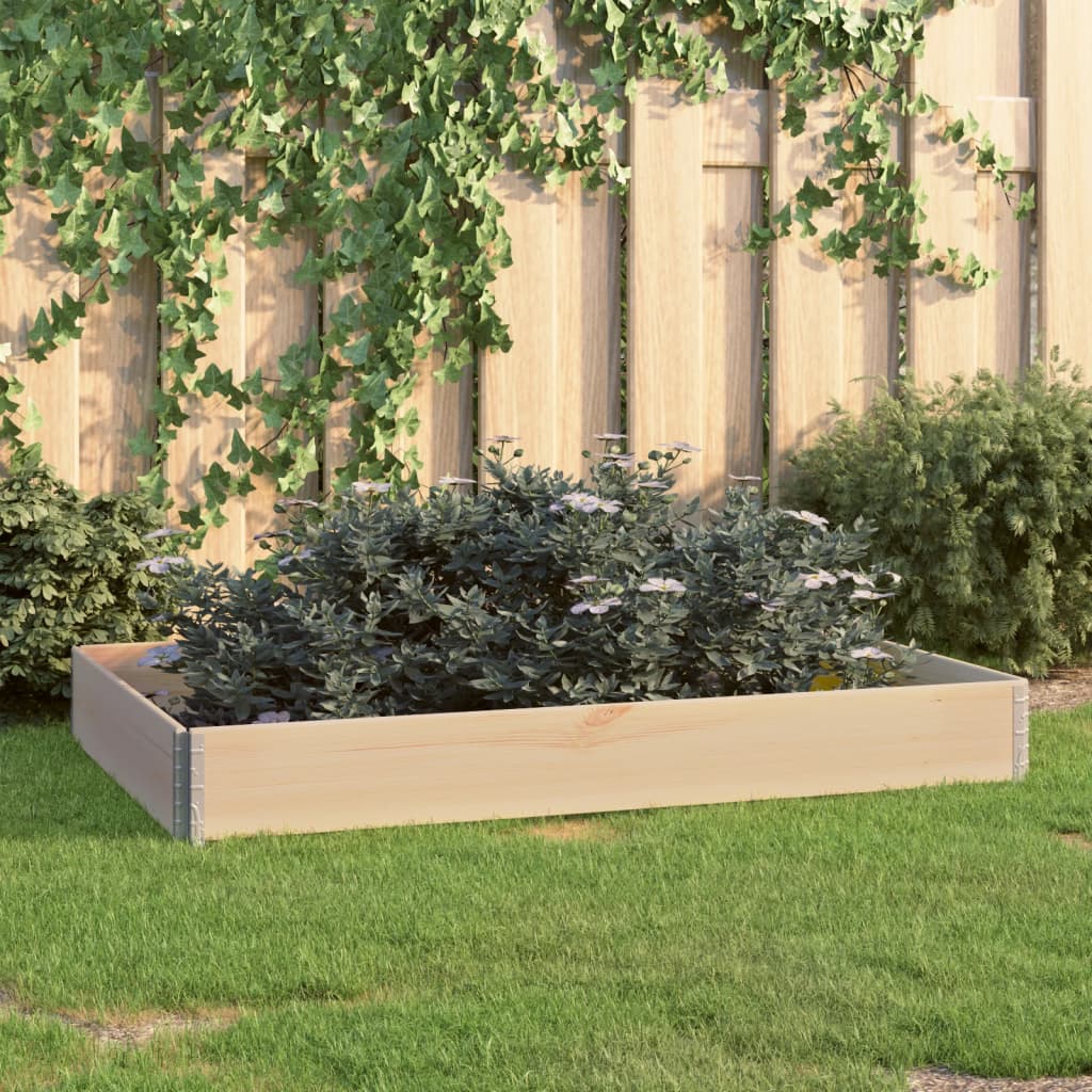 Vidaxx jardinière surélevée 100x150 cm bois de pin massif
