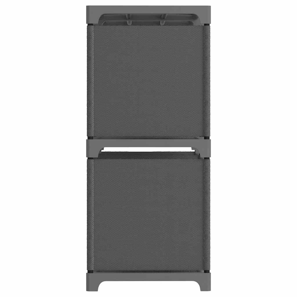 Vidaxl kast met 5 vakken 103x30x72,5 cm stof grijs