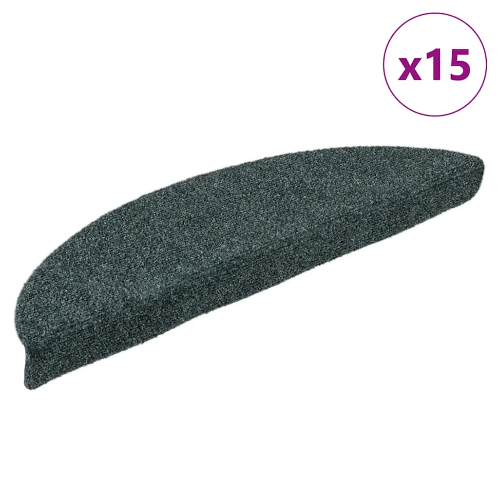 Vidaxl Stair Mats auto-adhésif 15 pièces 56x17x3 cm Hémisphère vert