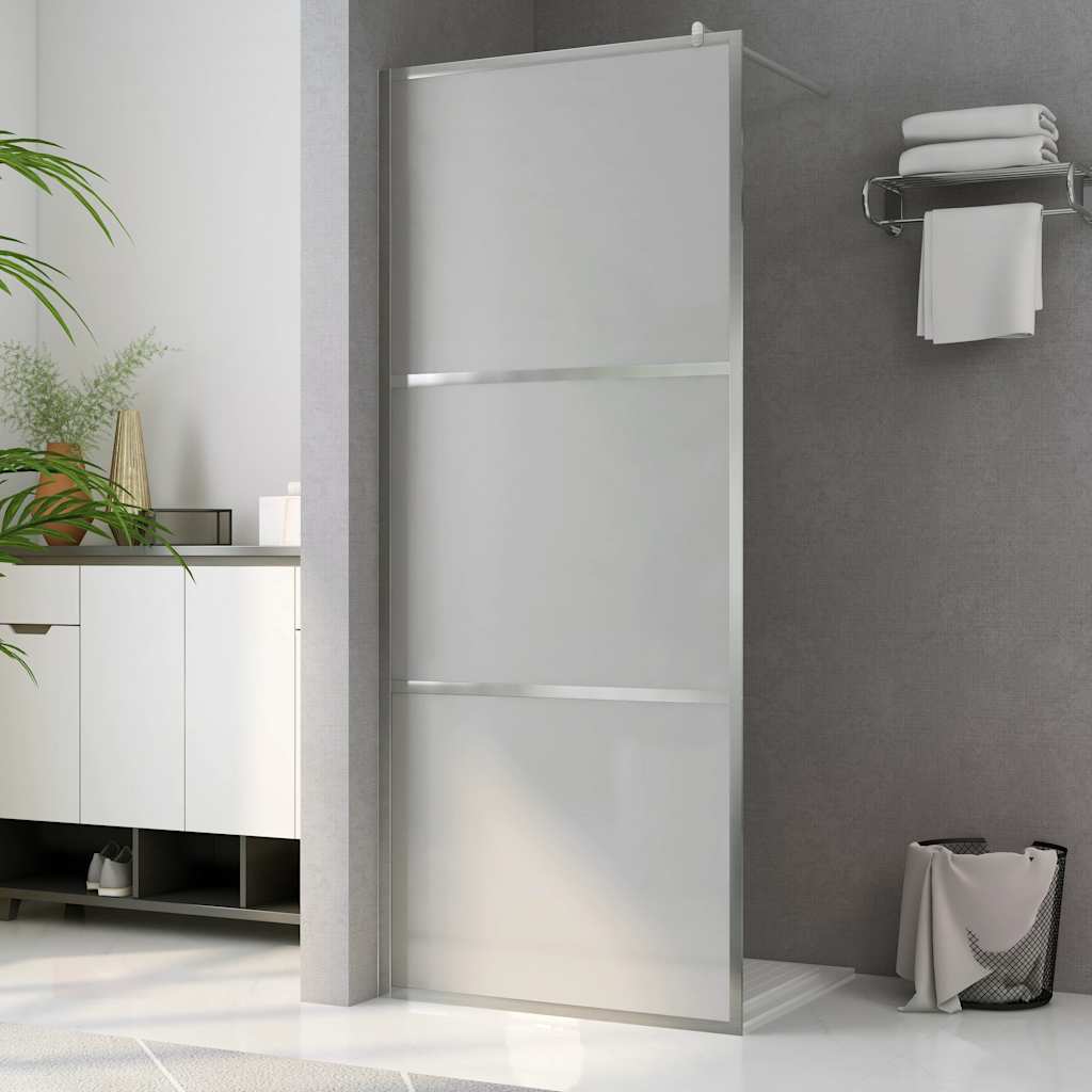 Vidaxl Walk-In Shower Walk Wall Mat 90x195 cm ESG Verre