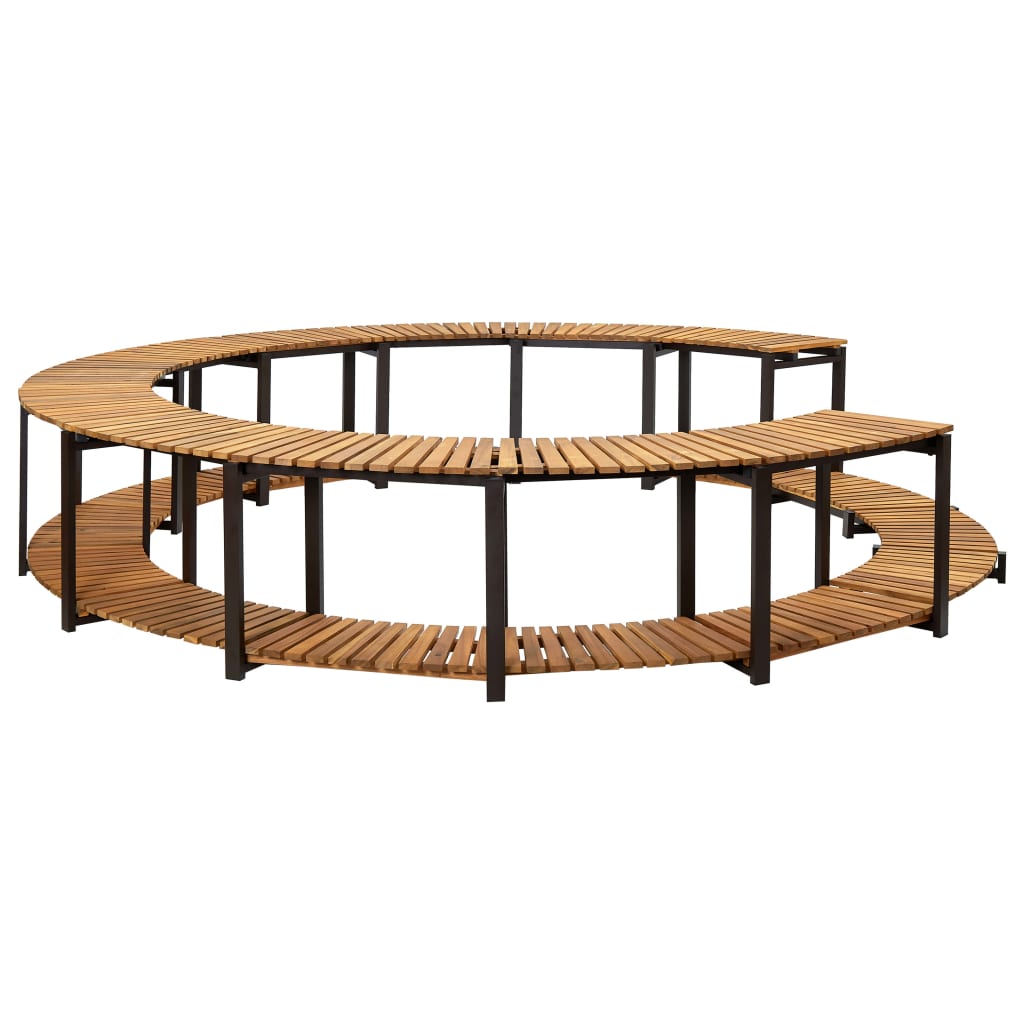 VidaXL Contour de spa 273x53 cm en bois d'acacia massif