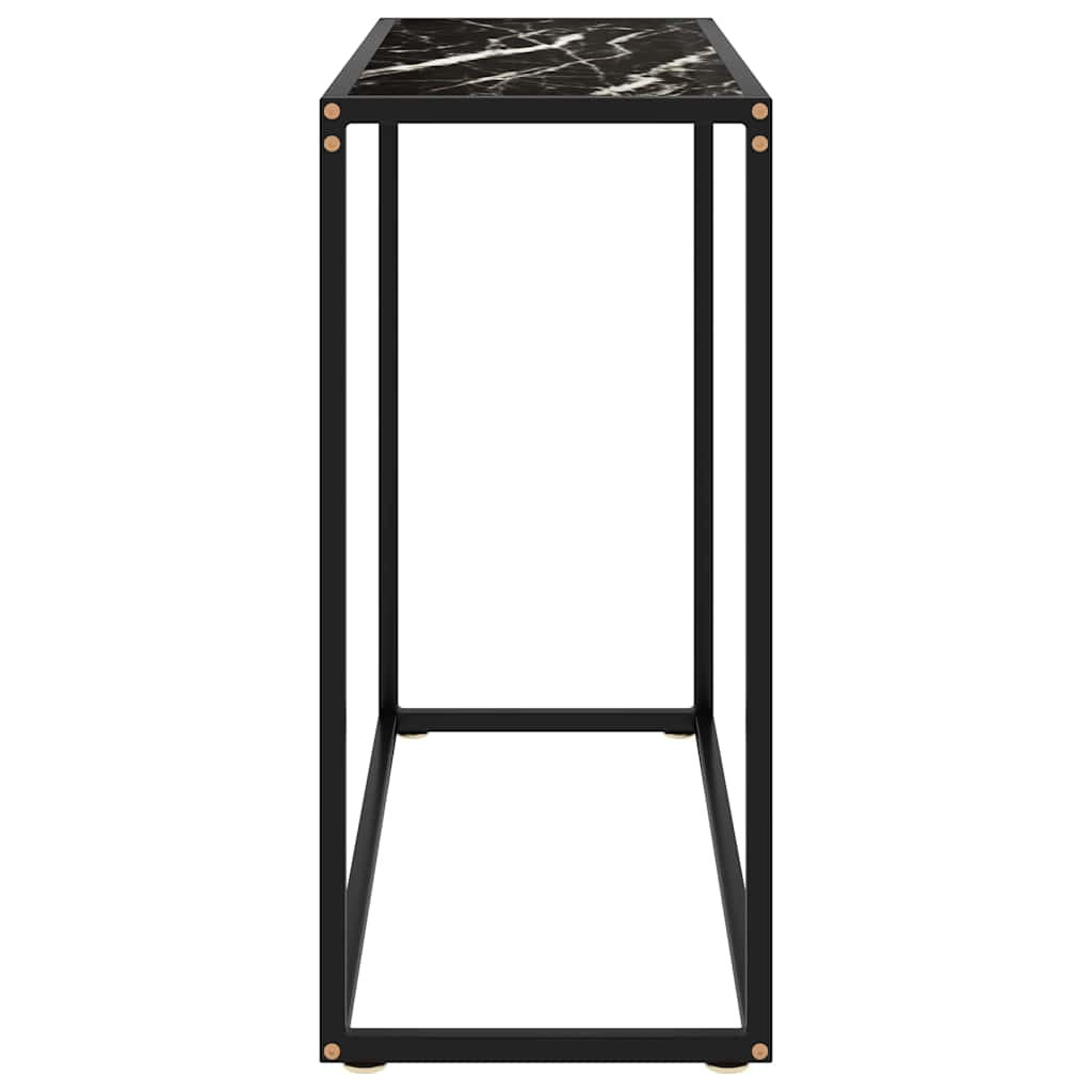 Vidaxl wandtafel 80x35x75 cm gehard glas zwart