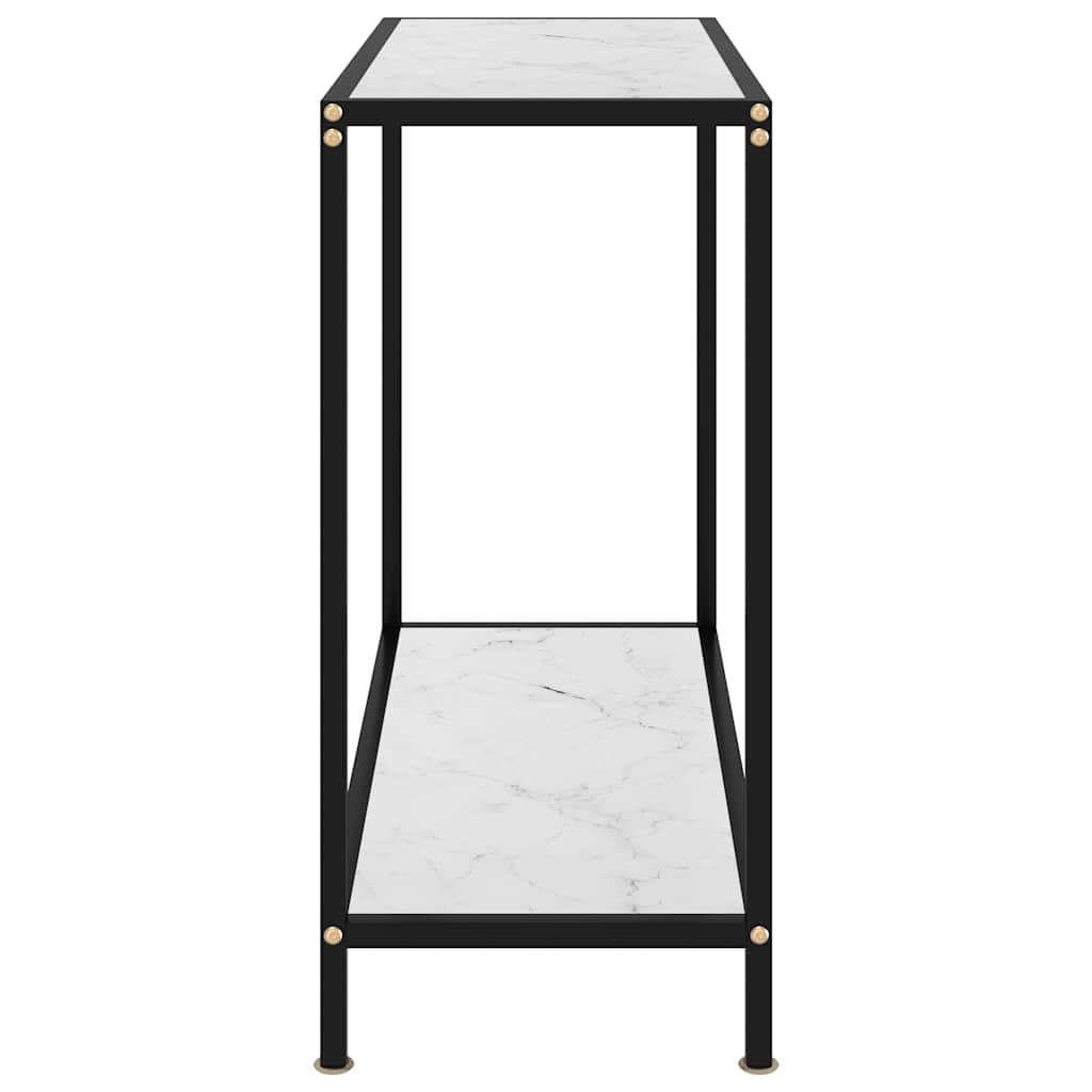 Vidaxl wandtafel 80x35x75 cm gehard glas wit