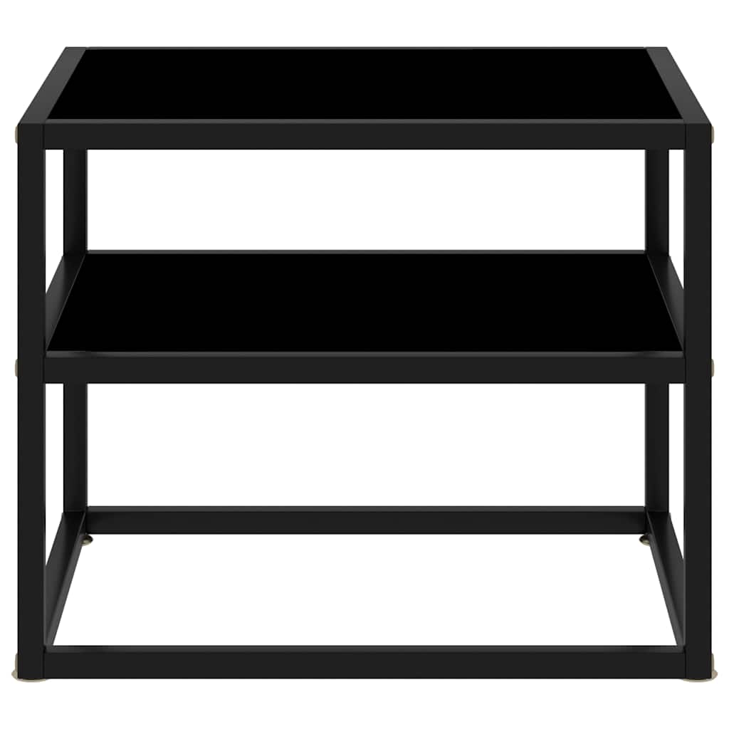 Vidaxl wandtafel 50x40x40 cm gehard glas zwart