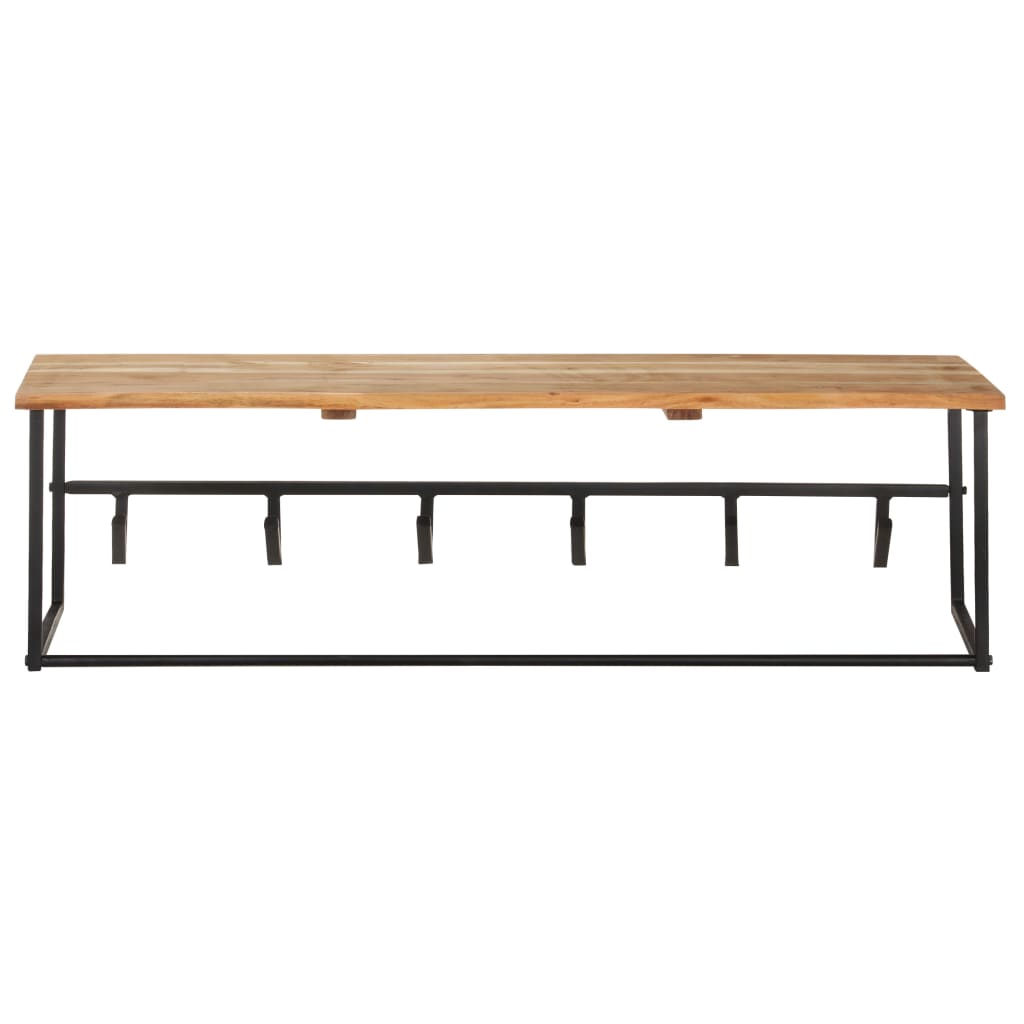 VidaXL portemanteau avec étagère 100x34x38 cm bois d'acacia massif