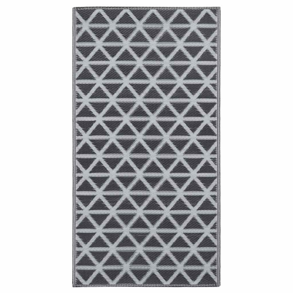 Vidaxl extérieur tapis arakil 80x150 cm pp noir