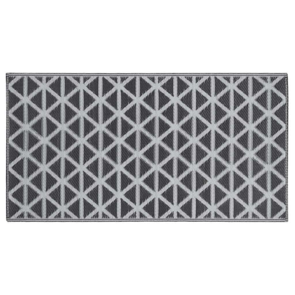 Vidaxl extérieur tapis arakil 80x150 cm pp noir
